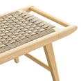 thumbnail image 5 of Modway Saoirse 17.5" Woven Rope & Wood Bench with Foot Pads in Natural, 5 of 8