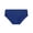 Blue, variant on Women's Hiphugger Briefs Ventilated Soft Cotton Regular Fit Elastic Waist Solid Color Low Rise Panties for Everyday Comfort