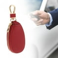 thumbnail image 6 of Segolike Car Key Case Key Chain Zipper Case Keychain Stylish Birthday Present Multipurpose Key Holder PVC Creative Pouch Key Fob Cover Red, 6 of 8