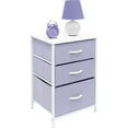 thumbnail image 3 of Sorbus Nightstand 3-Drawer Shelf Storage - Bedside Furniture End Table Chest Purple, 3 of 7