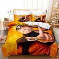 thumbnail image 3 of Juego de ropa de cama infantil Naruto Uchiha Sasuke, funda de edredón, funda de almohada, Uzumaki, ropa de cama de tamaño doble para dormitorio, decoración, 3 of 4