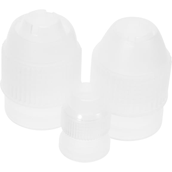 MERRYHAPY Transparent Piping Bag Couplers 3pcs Set for Baking and Cake Decoration Tools