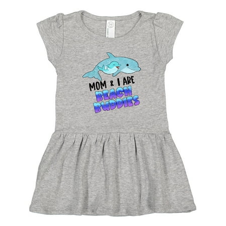 

Inktastic Mom and I Are Beach Buddies Cute Dolphins Gift Toddler Girl Dress