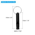 thumbnail image 2 of Uxcell Survival Whistle, 5 Pack Loud Sound Safety Whistle for Camping Hiking, Black, 2 of 6