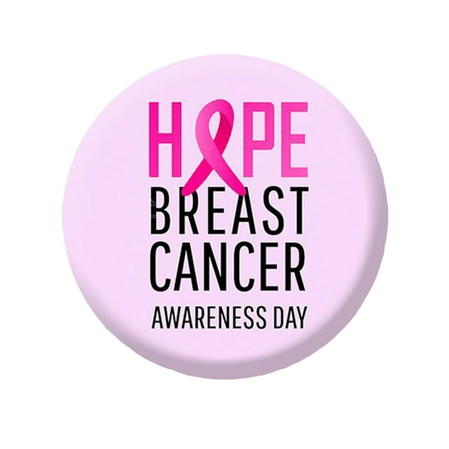 Concienciación sobre el cáncer de mama Botones Insignia Cinta Redondo Botón Pins Pinback Broche Solapa para la cinta Tema Suministros Cáncer de Mama Decoraciones
