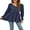 Purple, variant on Puff Sleeve Pleated Casual Tunic Tops for Women V Neck Flare Blouse Tops