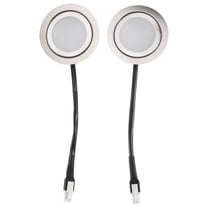 2pcs Range Hood Light Bulbs, Stainless Steel Range Hood LED Light Replacement Recessed Kitchen Range Hood Light