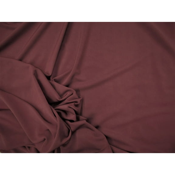 Fabric Light Weight Polyester Spandex 4 way Stretch Burgundy D402