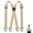 Beige, variant on Men's Suspenders Hidden Suspenders for Men Heavy Duty Adjustable Elastic Braces Under Clothes with Loop for Jeans (Black)