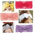 thumbnail image 4 of Jiaroswwei Kids Baby Girl Toddler Lace Bowknot Headband Hair Band Headwear Accessories, 4 of 7