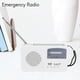 thumbnail image 2 of Emergency Radio With Solar And Hand Crank Self Powered, Battery Usb Recharging Fm/am Radio Led FlasGREEN, 2 of 5