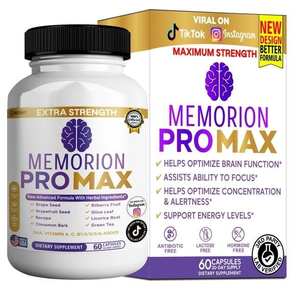 GreenVify Memorion Pro Max – Cognitive Focus & Mental Clarity Support Formula