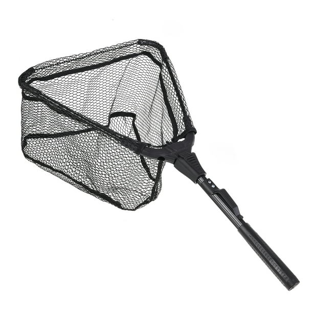 Yeacher filet d'atterrissage de poisson pliable Portable filet de pêche à  la mouche triangulaire pliable attraper ou relâcher du poisson 