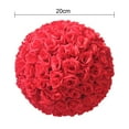 thumbnail image 6 of Qianha Mall Artificial Flower Ball,8 Inch Kissing Balls Bouquet Decoration, Wedding Satin Ball for Bridal Party Centerpieces Decorations, 6 of 8