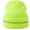 Fluorescent yellow, variant on Acrylic Rolled Edge Cap Reflective Safety Design for Men Women Kids