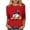 Red A12, variant on Edvintorg Womens 3/4 Sleeve Tops Halloween Printed Crew Neck Casual Lightweight Pullover Shirt Plus Size Women Clothing S-5XL Red