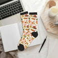 thumbnail image 6 of Disketp Fall Farm Pumpkin Unisex Mid-Calf Socks Lightweight Breathable Ventilation Ankle Socks, 6 of 7