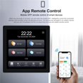thumbnail image 4 of 2X Tuya T3E Pro Smart Control Panel Switch Touch Screen Panel Switch Zigbee Intelligent Wall Push Light Switch Black, 4 of 7