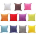 thumbnail image 4 of Funda de almohada de terciopelo para sofá, cómoda y elegante, para 19 pulgadas x 19 pulgadas Blanco 60 x 60cm, 4 of 9
