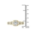 thumbnail image 4 of 1/2 Carat T.W. Diamond Criss-Cross Shank Single Halo Vintage 14kt Yellow Gold Engagement Ring, 4 of 5