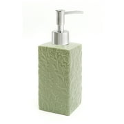 Mainstays 17-Piece Floral Polyester/Ceramic Shower Curtain & Bathroom Accessory Set, Green & White