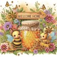 thumbnail image 1 of (LY408) Resina Diamante Con Forma Especial La Serie Animal Sweet Bee Diamante Parcial 30*30cm, 1 of 9