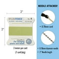 thumbnail image 4 of Griffin Nylon Bead Cord Perlseide - Jade Color - Size 6 (0.70mm) - 2 meters per card - Stainless Steel Needle Attached – For Knotting Pearls, Gemstones, Crystals and Beads, 4 of 7