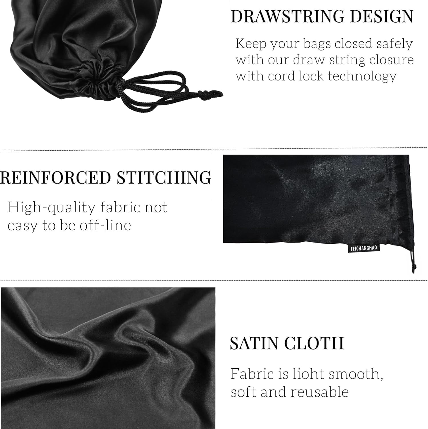 Shoe Dust Bags - 12 Pack Shoe Bags for Travel Satin Fabric Shoe Bag with Drawstring for Men Women Travel Protecting Storing Shoes