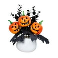 thumbnail image 5 of FVDPWYE Halloween Pumpkin Centerpiece, Artificial Potted Plant, Halloween Decoration for Orange, 5 of 9