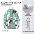 thumbnail image 5 of Chihuahua and Flower Florals Backpack for School,Cute School Bag,Schoolbag with Adjustable Shoulder Straps & Padded Back,15"x11.42"x5.5", 5 of 6