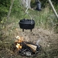 thumbnail image 3 of Petromax Cast Iron Dutch Oven for Cooking or Baking Outdoors Over a Campfire or in the Home Kitchen, Pre-Seasoned Cookware Conducts Heat Evenly, 3 Legs, 1.7 Quart, 3 of 7