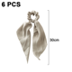 thumbnail image 2 of Lazos para el cabello para mujer, bandas para el cabello de satén de seda grandes, accesorios elásticos para el cabello, coleteros grandes y suaves, 2 of 5