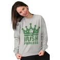 thumbnail image 3 of St Patricks Day Irish Princess Women Crewneck Sweatshirt Brisco Brands S, 3 of 6
