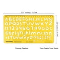 thumbnail image 4 of Traceease Alphabet Lettering Template Drafting Tools,Number Alphabet Lower & Upper Case Letter Stencils, 4 of 6