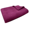 thumbnail image 1 of Tracy Porter- Jacquard Woven Cotton Blanket - 350GSM - Raspberry - King, 1 of 3