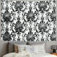 thumbnail image 2 of Orinice Aesthetic Pattern Black and White Art Tapestry Wall Hanging Unique Style for Home Wall Decor - Graphic Tapestries for Living Room Bedroom Apartment Farmhouse Dorm 40x30inch, 2 of 6