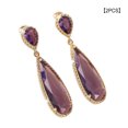thumbnail image 4 of Qarigey 1 par de pendientes de cobre para mujer, reemplazo portátil, decorativo, bonito, Vintage, para mujer, banquete, gota de agua, joyería Ropa, zapatos y accesorios Miscelánea Púrpura Qarigey AP016181-01, 4 of 6