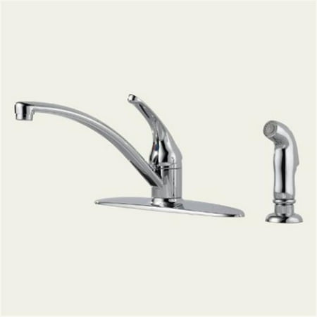 B K 10901lf Foundations Single Handle Kitchen Faucet With Spray