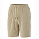 thumbnail image 1 of pstuiky Pantalones cortos para hombre, Pantalones cortos casuales de color liso para hombre, con bolsillos y cintura con cordones Pantalones cortos cargo, 1 of 9