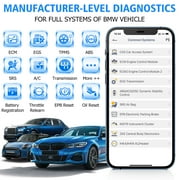 ANCEL BD300 Bluetooth Car Scanner OBD2 Scanner Fits for BMW & MINI & ROLLS-ROYCE Car Full System Diagnostic Tool Wireless Code Reader Automotive Performance Analyzer Auto Diagnostic Tool