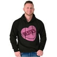 thumbnail image 5 of Galantine's Besties Candy Heart Hoodie Sweatshirt Women Brisco Brands S, 5 of 6