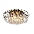 thumbnail image 2 of AFANQI Crystal Chandeliers Flush Mount Ceiling Light Fixture,23.6" Lights Chandelier with Crystals,Light Fixtures Ceiling Mount, Hallway Light Bedroom Chandelier for Dining Room Kitchen, 2 of 13
