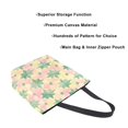 thumbnail image 3 of FORMRS Womens Canvas Tote Bag with Zipper Inner Pocket Shoulder Handbag, Retro Symmetrical Stars, 3 of 7