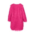 thumbnail image 6 of Ofreoo Winter Jackets for Women Faux Fur Coat with Solid V-neck,Holiday,Wedding,Party ,Christmas Clearance, 6 of 8