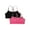 Black Logo, variant on Reebok Girls Seamless Strappy Bralettes, 2-Pack