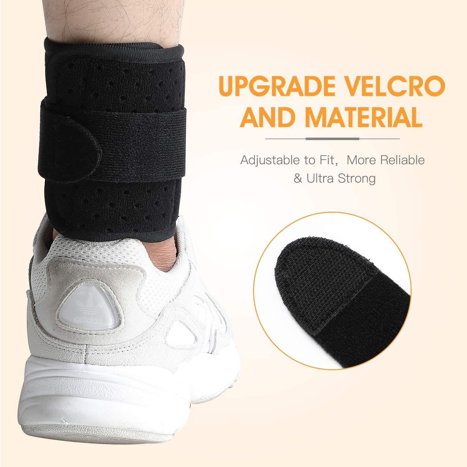 TENBON Ankle Support Drop Foot Brace Orthosis - Comfort Cushioned Adjustable Wrap Compression For Improved Walking Gait, Prevents Cramps Ankle Sprains