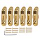 thumbnail image 2 of Juego de cordal de sillines de Puente individuales Sunnimix para guitarra eléctrica dorado, 2 of 6