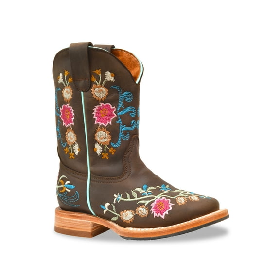 RedHawk Boot Co. Kids Wide Square Toe Cowgirl Boots