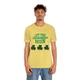thumbnail image 5 of Let The Shenanigans Begin Leopard Shamrock Unisex Jersey Short Sleeve Tee, 5 of 10