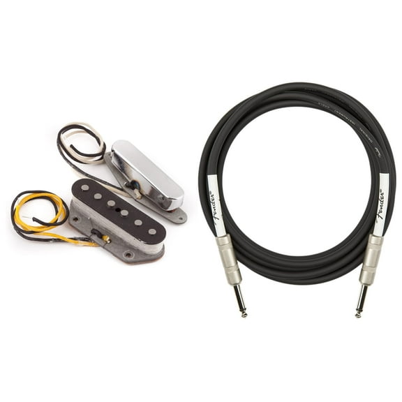Fender Pure Vintage '64 Telecaster Pickups Bundle with Instrument Cable